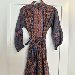 Anthropologie Sue Sartor Flounce Shorty Dress